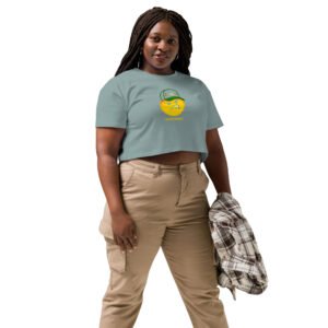 Screwface emoji Women’s crop top