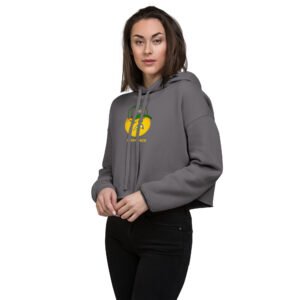 Screwface emoji Crop Hoodie